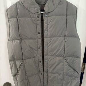 Lands' End Men's Charcoal Puffer Vest